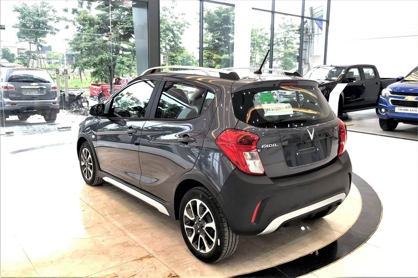 đuôi xe fadil plus màu xám